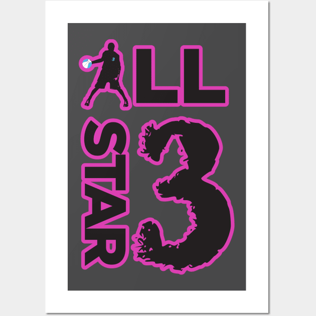 All Star Gear | Black and Purple Wall Art by DreamsofDubai